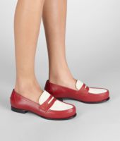 Bottega Veneta® Fraise Brunissable Suede Caiman Loafer Bottega Veneta® Fraise Brunissable Suede Caiman Loafer