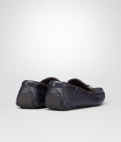 Bottega Veneta® Prusse Intrecciato Washed Cervo Moccasin Bottega Veneta® Prusse Intrecciato Washed Cervo Moccasin