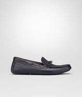 Bottega Veneta® Prusse Intrecciato Washed Cervo Moccasin Bottega Veneta® Prusse Intrecciato Washed Cervo Moccasin