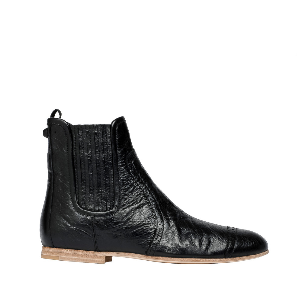 balenciaga papier chelsea ankle boots black