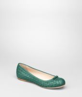 Bottega Veneta® Menthe Intrecciato Nappa Ballerina Bottega Veneta® Menthe Intrecciato Nappa Ballerina