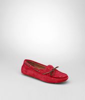 Bottega Veneta® Fraise Intrecciato Suede Moccasin Bottega Veneta® Fraise Intrecciato Suede Moccasin