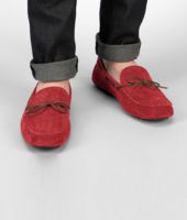 Bottega Veneta® Fraise Intrecciato Suede Moccasin Bottega Veneta® Fraise Intrecciato Suede Moccasin