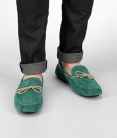 Bottega Veneta® Menthe Intrecciato Suede Moccasin Bottega Veneta® Menthe Intrecciato Suede Moccasin