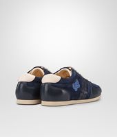 Bottega Veneta® Sneaker aus weichem Ziegenleder, Wildleder und Ayers Intrecciato Prusse Électrique Bottega Veneta® Sneaker aus weichem Ziegenleder, Wildleder und Ayers Intrecciato Prusse Électrique