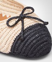 Bottega Veneta® Ballerinas aus Stroh Nero Naturale Bottega Veneta® Ballerinas aus Stroh Nero Naturale