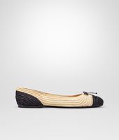 Bottega Veneta® Ballerinas aus Stroh Nero Naturale Bottega Veneta® Ballerinas aus Stroh Nero Naturale