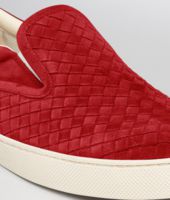Bottega Veneta® Fraise Intrecciato Suede Sneaker Bottega Veneta® Fraise Intrecciato Suede Sneaker