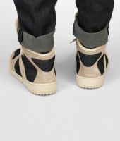 Bottega Veneta® Walnut Nero Intrecciato Calf Suede Sneaker Bottega Veneta® Walnut Nero Intrecciato Calf Suede Sneaker