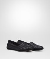 Bottega Veneta® Nero Intrecciato Nappa Outdoor Slipper Bottega Veneta® Nero Intrecciato Nappa Outdoor Slipper