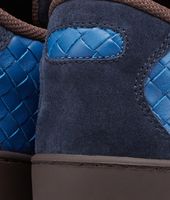 Bottega Veneta® Prusse Électrique Intrecciato Calf Suede Sneaker Bottega Veneta® Prusse Électrique Intrecciato Calf Suede Sneaker