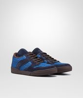 Bottega Veneta® Prusse Électrique Intrecciato Calf Suede Sneaker Bottega Veneta® Prusse Électrique Intrecciato Calf Suede Sneaker
