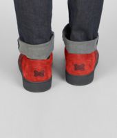 Bottega Veneta® SNEAKER AUS WILDLEDER INTRECCIATO AUBERGINE FRAISE Bottega Veneta® SNEAKER AUS WILDLEDER INTRECCIATO AUBERGINE FRAISE