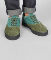 Bottega Veneta® SNEAKER AUS WILDLEDER INTRECCIATO MENTHE SERGEANT Bottega Veneta® SNEAKER AUS WILDLEDER INTRECCIATO MENTHE SERGEANT