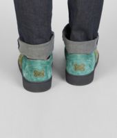 Bottega Veneta® SNEAKER AUS WILDLEDER INTRECCIATO MENTHE SERGEANT Bottega Veneta® SNEAKER AUS WILDLEDER INTRECCIATO MENTHE SERGEANT