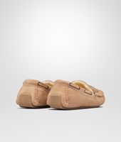 Bottega Veneta® Walnut Intrecciato Shearling Moccasin Bottega Veneta® Walnut Intrecciato Shearling Moccasin