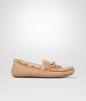 Bottega Veneta® Walnut Intrecciato Shearling Moccasin Bottega Veneta® Walnut Intrecciato Shearling Moccasin