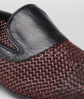 Bottega Veneta® AUBERGINE NERO STUOIA SMOOTH CHEVRE SLIP ON Bottega Veneta® AUBERGINE NERO STUOIA SMOOTH CHEVRE SLIP ON