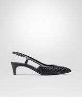 Bottega Veneta® NERO STUOIA SMOOTH CHEVRE PUMP Bottega Veneta® NERO STUOIA SMOOTH CHEVRE PUMP