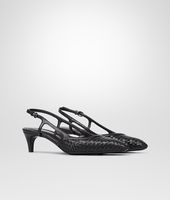 Bottega Veneta® NERO STUOIA SMOOTH CHEVRE PUMP Bottega Veneta® NERO STUOIA SMOOTH CHEVRE PUMP