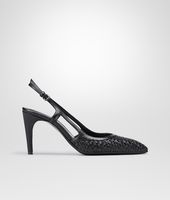 Bottega Veneta® NERO STUOIA SMOOTH CHEVRE PUMP Bottega Veneta® NERO STUOIA SMOOTH CHEVRE PUMP