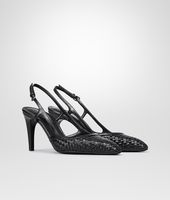 Bottega Veneta® NERO STUOIA SMOOTH CHEVRE PUMP Bottega Veneta® NERO STUOIA SMOOTH CHEVRE PUMP