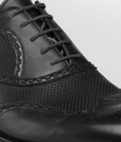 Bottega Veneta® Nero Jungle Calf Lace Up Bottega Veneta® Nero Jungle Calf Lace Up