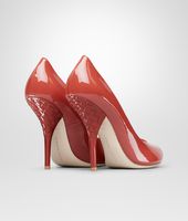 Bottega Veneta® BURNT RED VERNIS SOFTY Pump Bottega Veneta® BURNT RED VERNIS SOFTY Pump