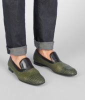 Bottega Veneta® SERGEANT NERO STUOIA SMOOTH CHEVRE SLIP ON Bottega Veneta® SERGEANT NERO STUOIA SMOOTH CHEVRE SLIP ON