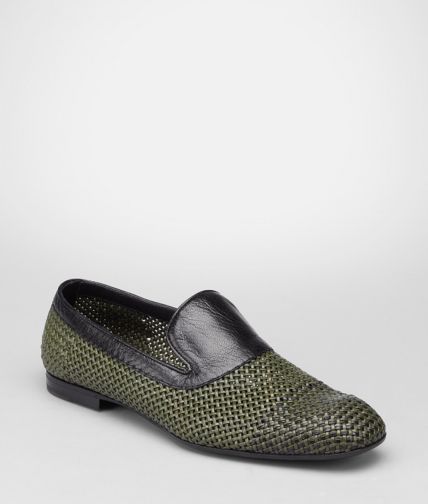 BOTTEGA VENETA - SERGEANT NERO STUOIA SMOOTH CHEVRE SLIP ON