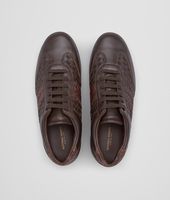 Bottega Veneta® Espresso Intrecciato Calf Soft Caiman Sneaker Bottega Veneta® Espresso Intrecciato Calf Soft Caiman Sneaker