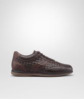 Bottega Veneta® Espresso Intrecciato Calf Soft Caiman Sneaker Bottega Veneta® Espresso Intrecciato Calf Soft Caiman Sneaker