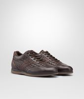 Bottega Veneta® Espresso Intrecciato Calf Soft Caiman Sneaker Bottega Veneta® Espresso Intrecciato Calf Soft Caiman Sneaker