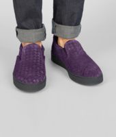 Bottega Veneta® PURPURA INTRECCIATO SUEDE SNEAKER Bottega Veneta® PURPURA INTRECCIATO SUEDE SNEAKER