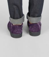 Bottega Veneta® PURPURA INTRECCIATO SUEDE SNEAKER Bottega Veneta® PURPURA INTRECCIATO SUEDE SNEAKER