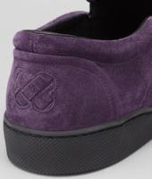 Bottega Veneta® PURPURA INTRECCIATO SUEDE SNEAKER Bottega Veneta® PURPURA INTRECCIATO SUEDE SNEAKER