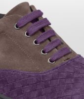 Bottega Veneta® PURPURA EDOARDO INTRECCIATO SUEDE SNEAKER Bottega Veneta® PURPURA EDOARDO INTRECCIATO SUEDE SNEAKER