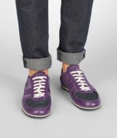 Bottega Veneta® PURPURA NERO NAPPA SUEDE MESH SNEAKER Bottega Veneta® PURPURA NERO NAPPA SUEDE MESH SNEAKER