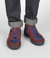 Bottega Veneta® SNEAKER AUS WILD- UND NAPPALEDER MESH INTRECCIATO AUBERGINE BLU Bottega Veneta® SNEAKER AUS WILD- UND NAPPALEDER MESH INTRECCIATO AUBERGINE BLU