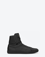 Signature Court Classic SL/01H HIGH TOP SNEAKER IN Black LEATHER