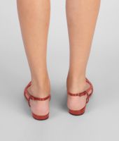 Bottega Veneta® BURNT RED STUOIA SMOOTH CHEVRE BALLERINA Bottega Veneta® BURNT RED STUOIA SMOOTH CHEVRE BALLERINA