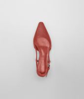 Bottega Veneta® BURNT RED STUOIA SMOOTH CHEVRE BALLERINA Bottega Veneta® BURNT RED STUOIA SMOOTH CHEVRE BALLERINA