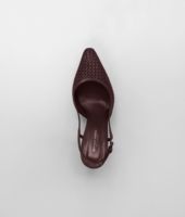 Bottega Veneta® AUBERGINE STUOIA SMOOTH CHEVRE PUMP Bottega Veneta® AUBERGINE STUOIA SMOOTH CHEVRE PUMP