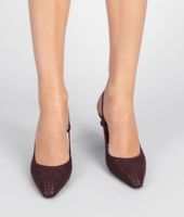 Bottega Veneta® AUBERGINE STUOIA SMOOTH CHEVRE PUMP Bottega Veneta® AUBERGINE STUOIA SMOOTH CHEVRE PUMP