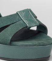 Bottega Veneta® Menthe Calf Smooth Chevre Sandal Bottega Veneta® Menthe Calf Smooth Chevre Sandal