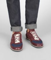 Bottega Veneta® AUBERGINE PRUSSE NAPPA SUEDE MESH SNEAKER Bottega Veneta® AUBERGINE PRUSSE NAPPA SUEDE MESH SNEAKER