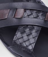 Bottega Veneta® NERO ESPRESSO NAPPA SUEDE MESH SANDAL Bottega Veneta® NERO ESPRESSO NAPPA SUEDE MESH SANDAL