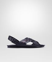 Bottega Veneta® NERO ESPRESSO NAPPA SUEDE MESH SANDAL Bottega Veneta® NERO ESPRESSO NAPPA SUEDE MESH SANDAL