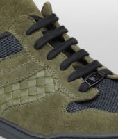 Bottega Veneta® SERGEA NERO INTRECCIATO SUEDE NAPPA MESH SNEAKER Bottega Veneta® SERGEA NERO INTRECCIATO SUEDE NAPPA MESH SNEAKER