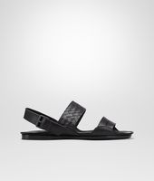 Bottega Veneta® SANDALI NERI IN INTRECCIATO STORM CUIR Bottega Veneta® SANDALI NERI IN INTRECCIATO STORM CUIR